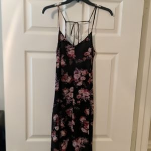 NWT Black floral maxi dress